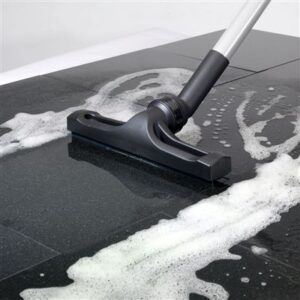 vacuuming up soap suds and spills