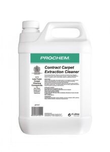 A powerful, safe and economical low foam detergent concentrate for use in carpet soil extraction machines. Turquoise liquid with lavender fragrance. Dilution 1 to 50 pH 9.5
